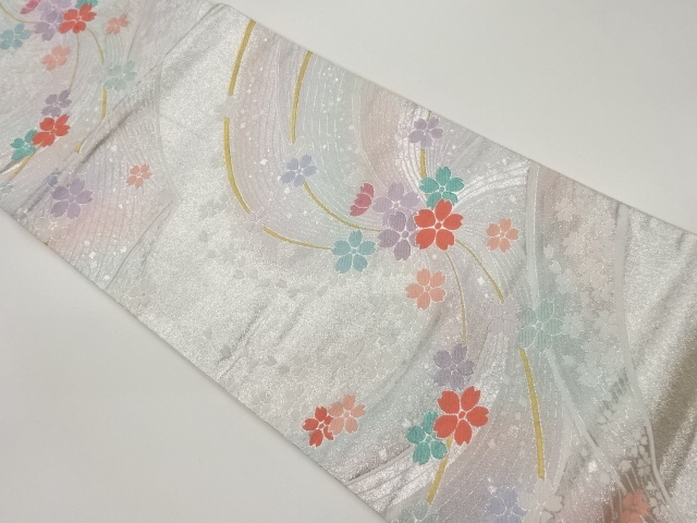 JAPANESE FUKURO OBI / WOVEN SAKURA